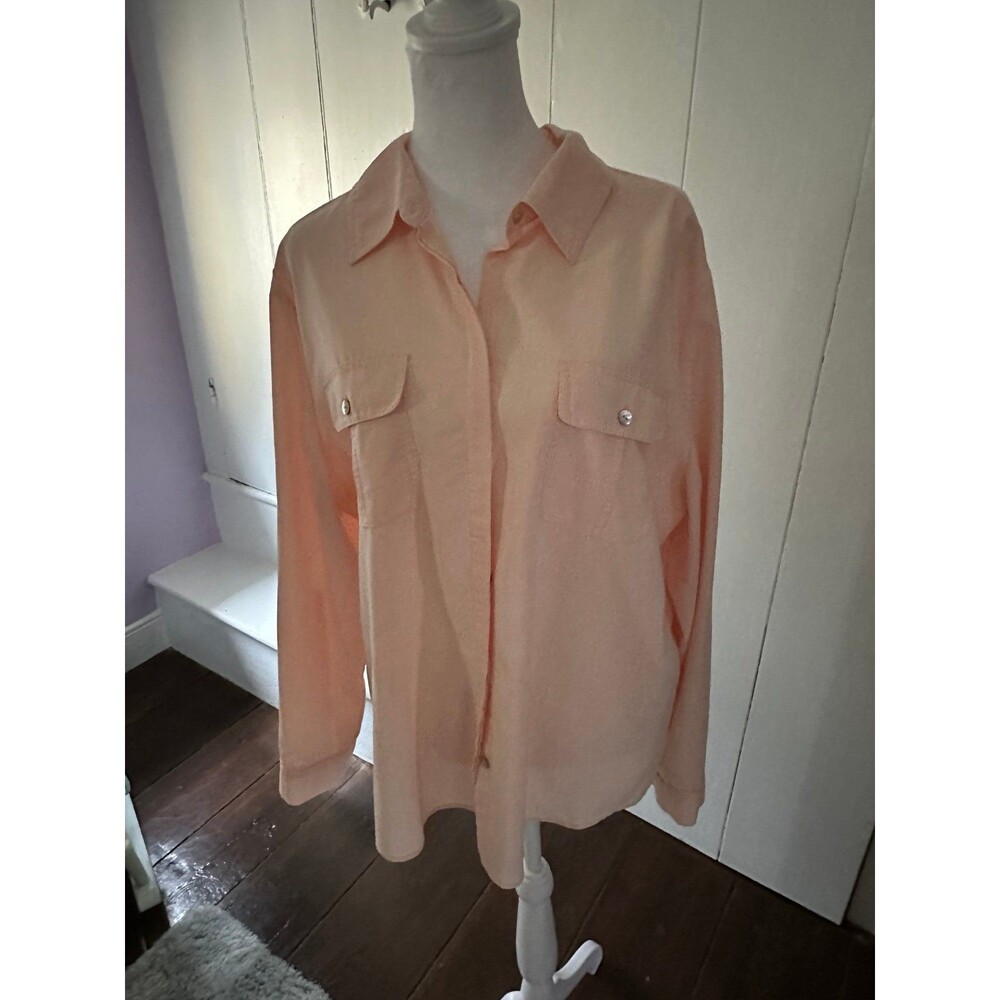 Peach blouse by Chicos